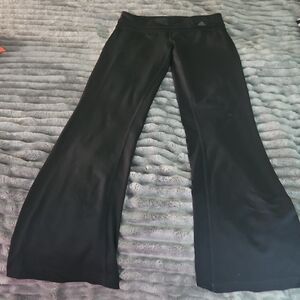 Adidas Black Wide-Leg Pants